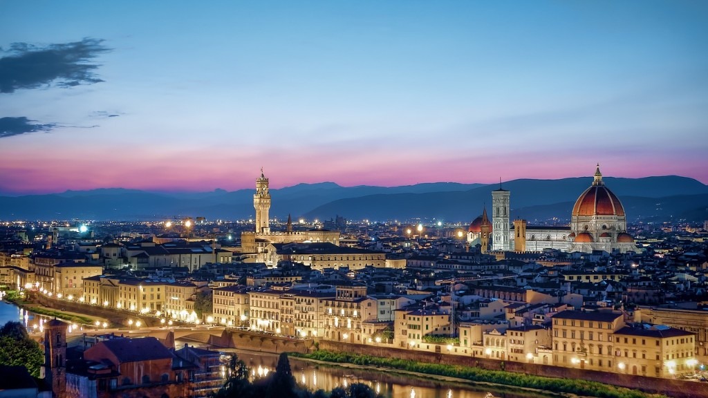 Florence skyline at dusk